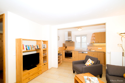 Ferienwohnung Antoine - Küchenzeile · © Silvia Priebe
