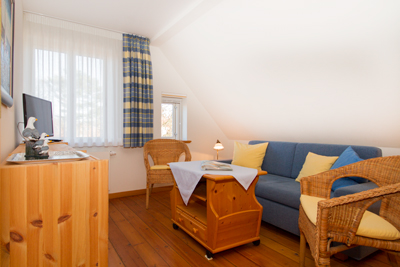 Ferienwohnung Clara - Wohnbereich · © Silvia Priebe