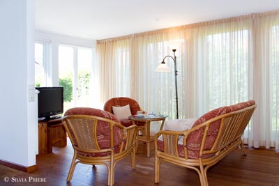 Ferienwohnung Ottilie - Wohnbereich · © Silvia Priebe