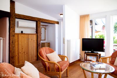 Ferienwohnung Ottilie - Wohnbereich · © Silvia Priebe